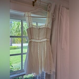 Free People Boho Flowy White Dress